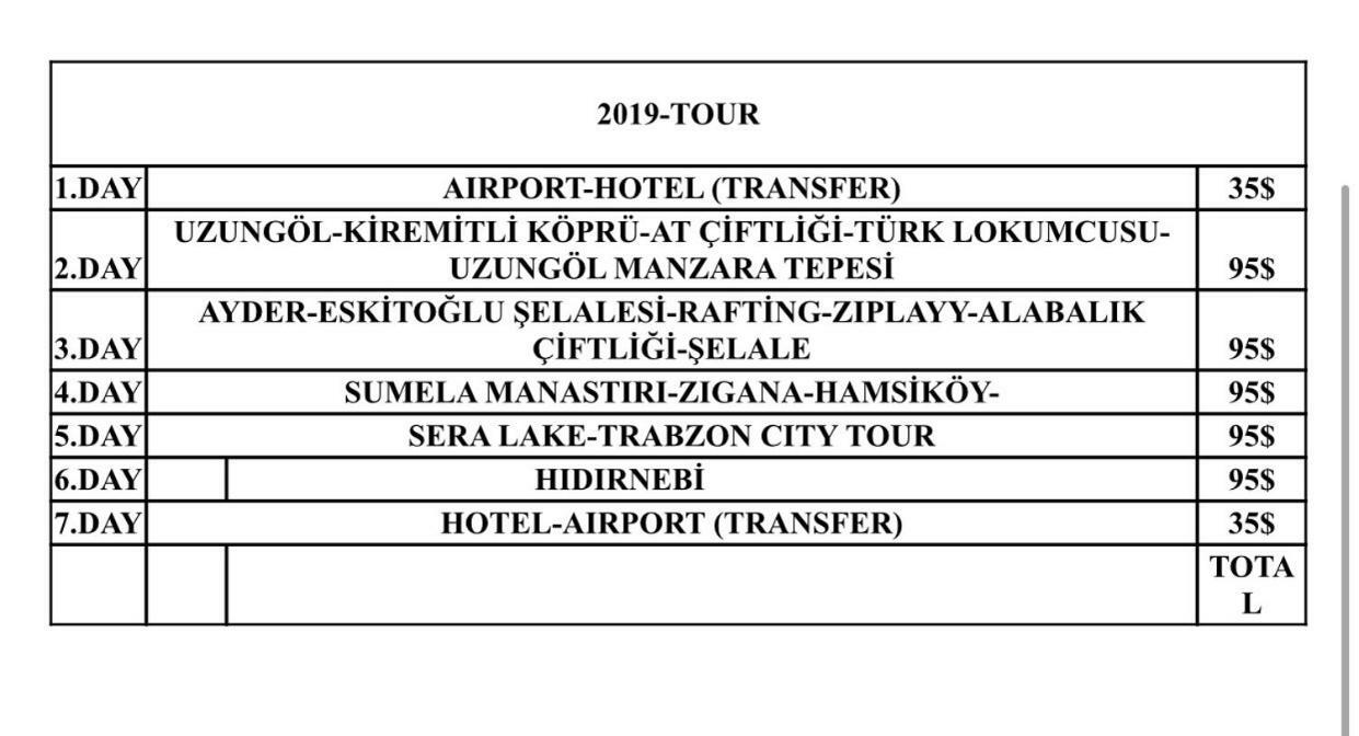 Nature & Residence Trabzon Eksteriør bilde